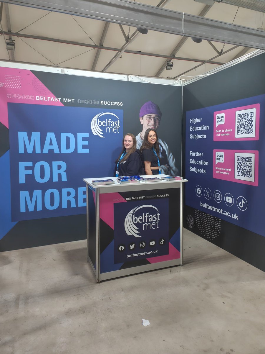bfastmet's tweet photo. Day 2 of School Summit NI!

Have you met our team at Eikon Exhibition Centre?

Stop by, say hi and learn more about Higher and Further Education courses, Apprenticeships and how you can #MakeItAtTheMet🙌 https://t.co/60eFuQ5LWl
