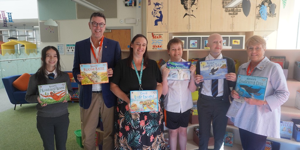A special thank you to Richard and Gill from @BudleighLions who visited our students on Friday to donate a series of books called the ‘Wild Tribe Heroes’. Our library now has 7 of these books, and we look forward to reading them! #BudleighLions #BookDonation