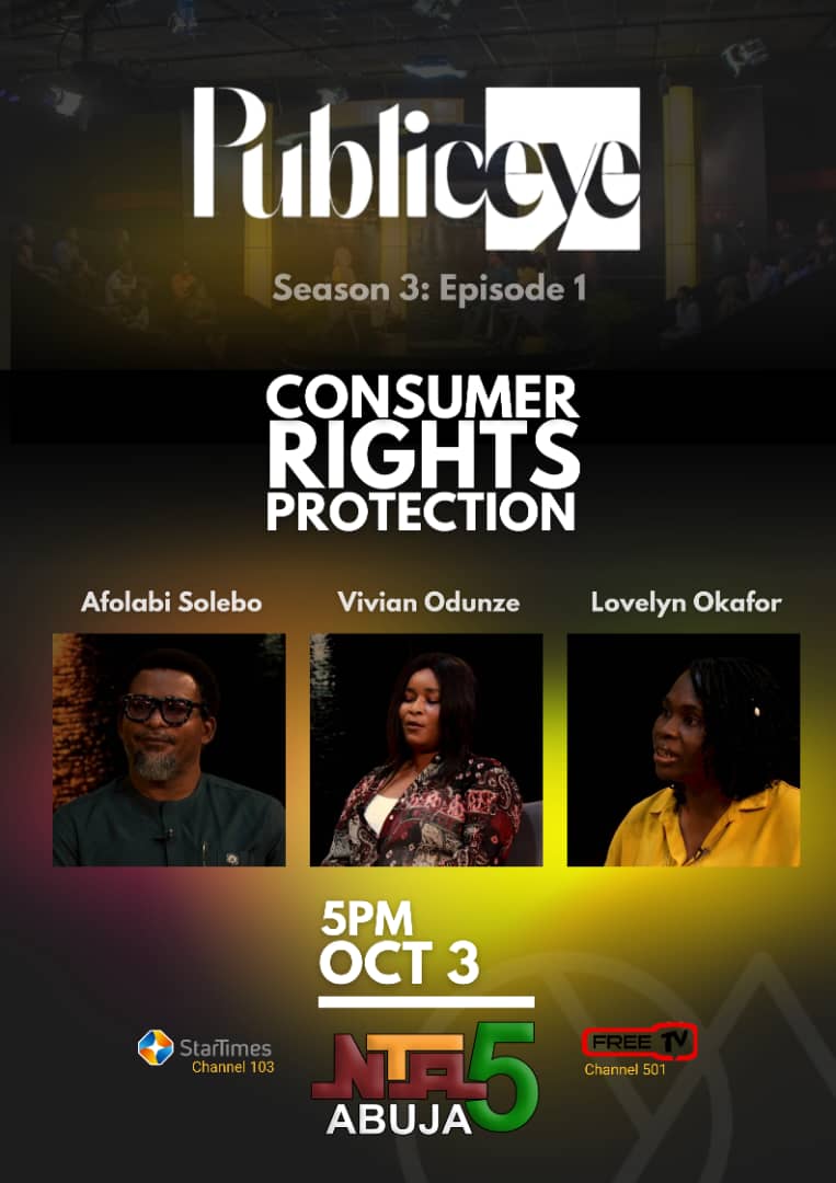 Great news for lovers of award-winning journalist, TV star and social critic @Funmilola The show premieres on NTA 5 Abuja today October 3 2023 by 5pm. @NTA5Abuja Join the Consumer Rights Protection conversation. The show is produced with support from @macfound