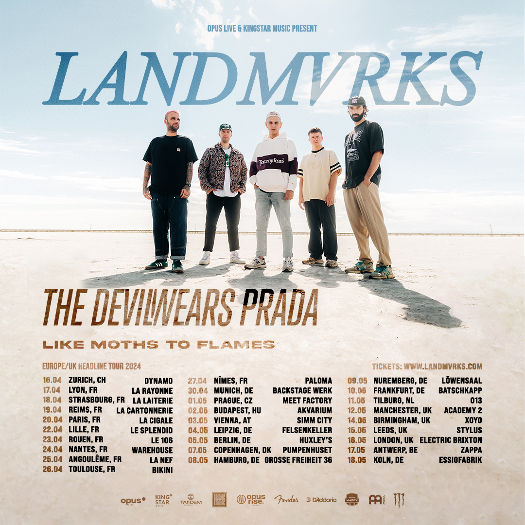 Europe / UK we will be back in April - May 2024 for our biggest headliner to date. We’re very stoked to be bringing along our friends from @TDWPband and the very good folks from @LMTF Tickets go on sale Thursday at 11am (CET) landmvrks.com