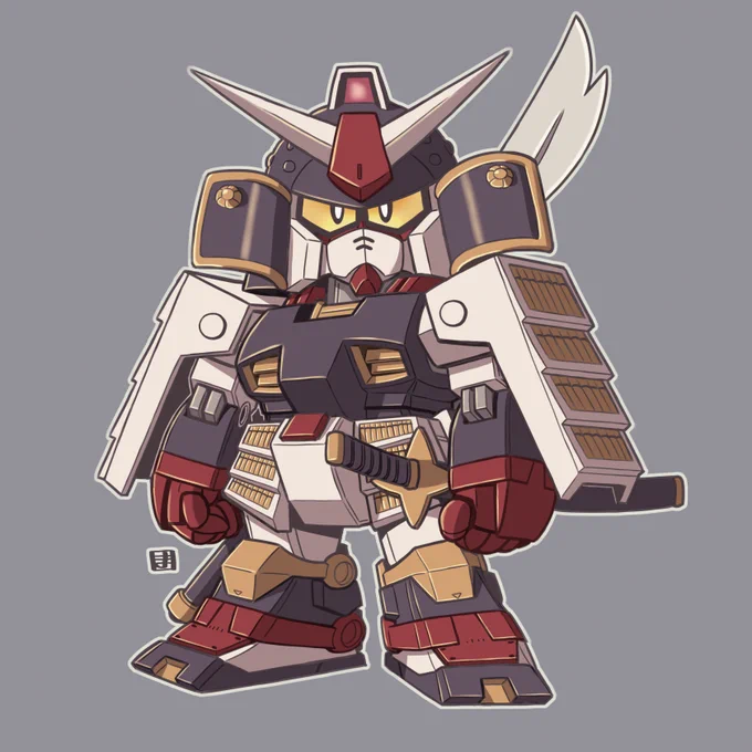 その名も武者ガンダム(百四十四分の一)だ～～っ!1枚目:初登場時のモノクロページから推測されるカラー2枚目:おなじみの公式カラー準拠 