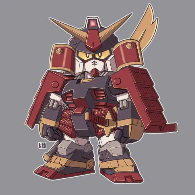 その名も武者ガンダム(百四十四分の一)だ～～っ!1枚目:初登場時のモノクロページから推測されるカラー2枚目:おなじみの公式カラー準拠 
