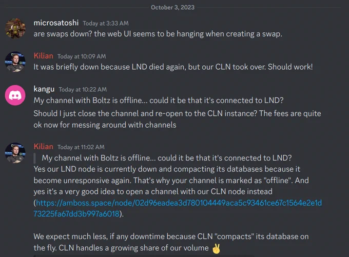 Image from Boltz - Non-Custodial Bitcoin Bridge (@Boltzhq)