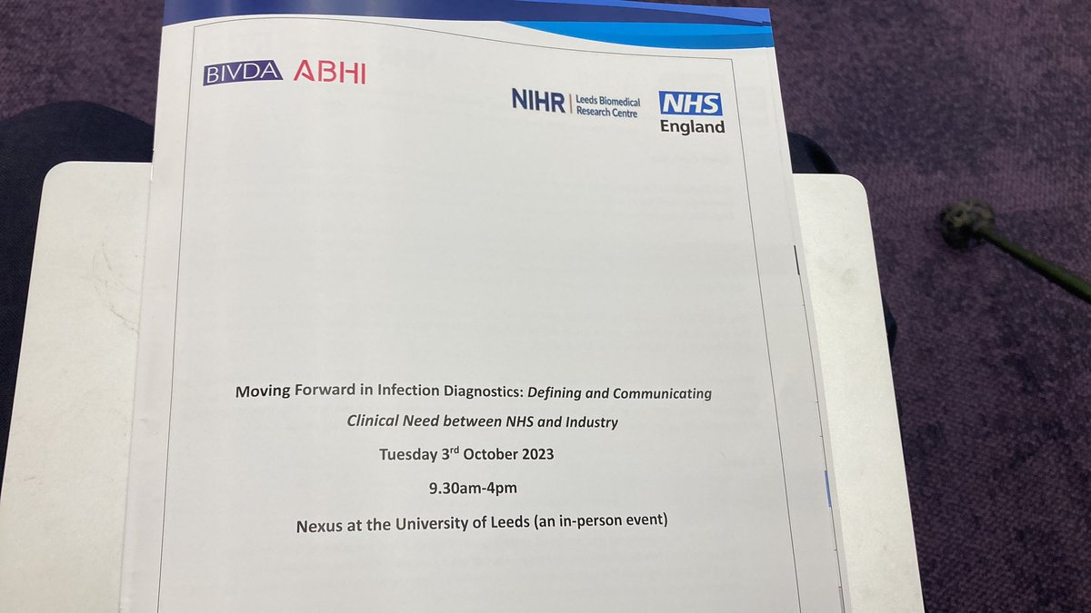 AntibioticLeeds's tweet photo. Great to be at the @leedsbrc event on #infection #amrdiagnostics #mfid23 @wehcscientists @leedsbrc @uk_abhi @bivda Chris Whitty kicking off events @ukamrenvoy https://t.co/M8cmYNHcor