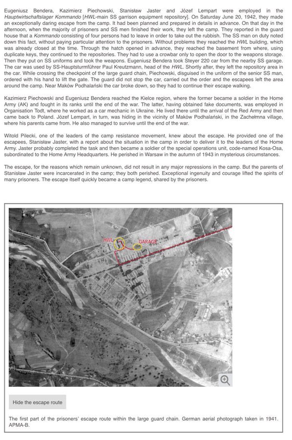 3 October 1919 | Pole Kazimierz Piechowski was born. 

In #Auschwitz from 20 June 1940
No. 918
He was a co-organizer of one of the most daring escapes from the camp. 

He passed away on 15 December 2017.