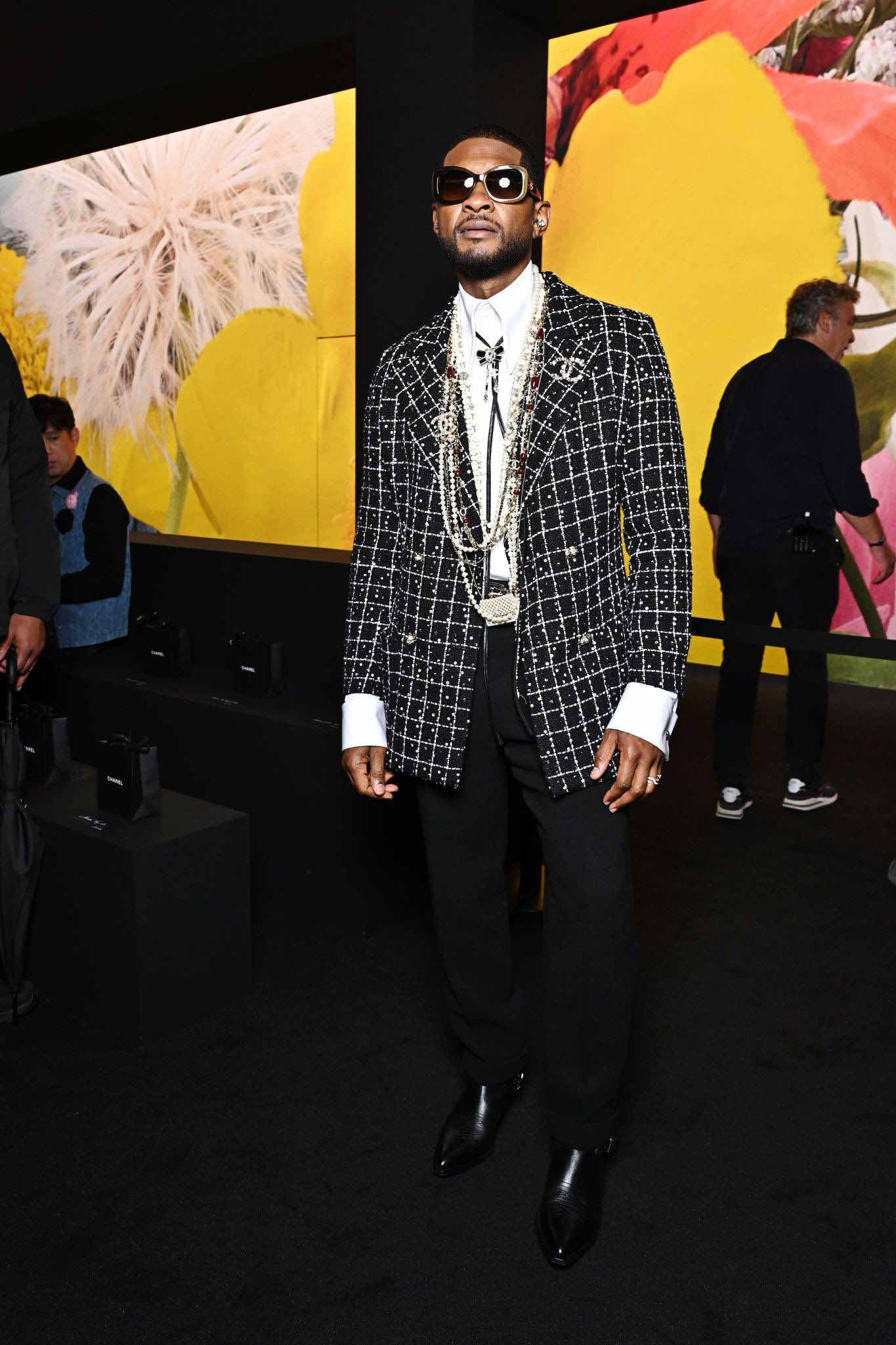 21metgala on X: Usher attends the Chanel Womenswear Spring/Summer