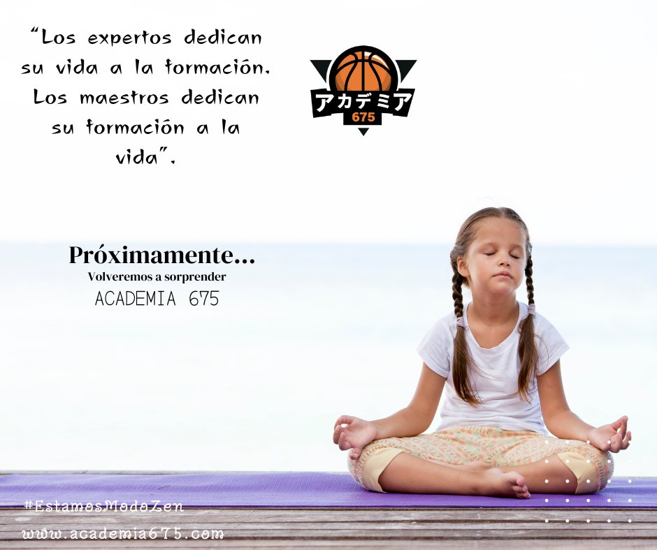 675Academia's tweet photo. "𝓛𝓸𝓼 𝓮𝔁𝓹𝓮𝓻𝓽𝓸𝓼 𝓭𝓮𝓭𝓲𝓬𝓪𝓷 𝓼𝓾 𝓿𝓲𝓭𝓪 𝓪 𝓵𝓪 𝓯𝓸𝓻𝓶𝓪𝓬𝓲𝓸́𝓷. 𝓛𝓸𝓼 𝓶𝓪𝓮𝓼𝓽𝓻𝓸𝓼 𝓭𝓮𝓭𝓲𝓬𝓪𝓷 𝓵𝓪 𝓯𝓸𝓻𝓶𝓪𝓬𝓲𝓸́𝓷 𝓪 𝓵𝓪 𝓿𝓲𝓭𝓪".

#EstamosModoZen 🔜 𝐏𝐫𝐨́𝐱𝐢𝐦𝐚𝐦𝐞𝐧𝐭𝐞

🟠⚫️ #Academia675 #Proyecto675 https://t.co/rFpbPMCXXs