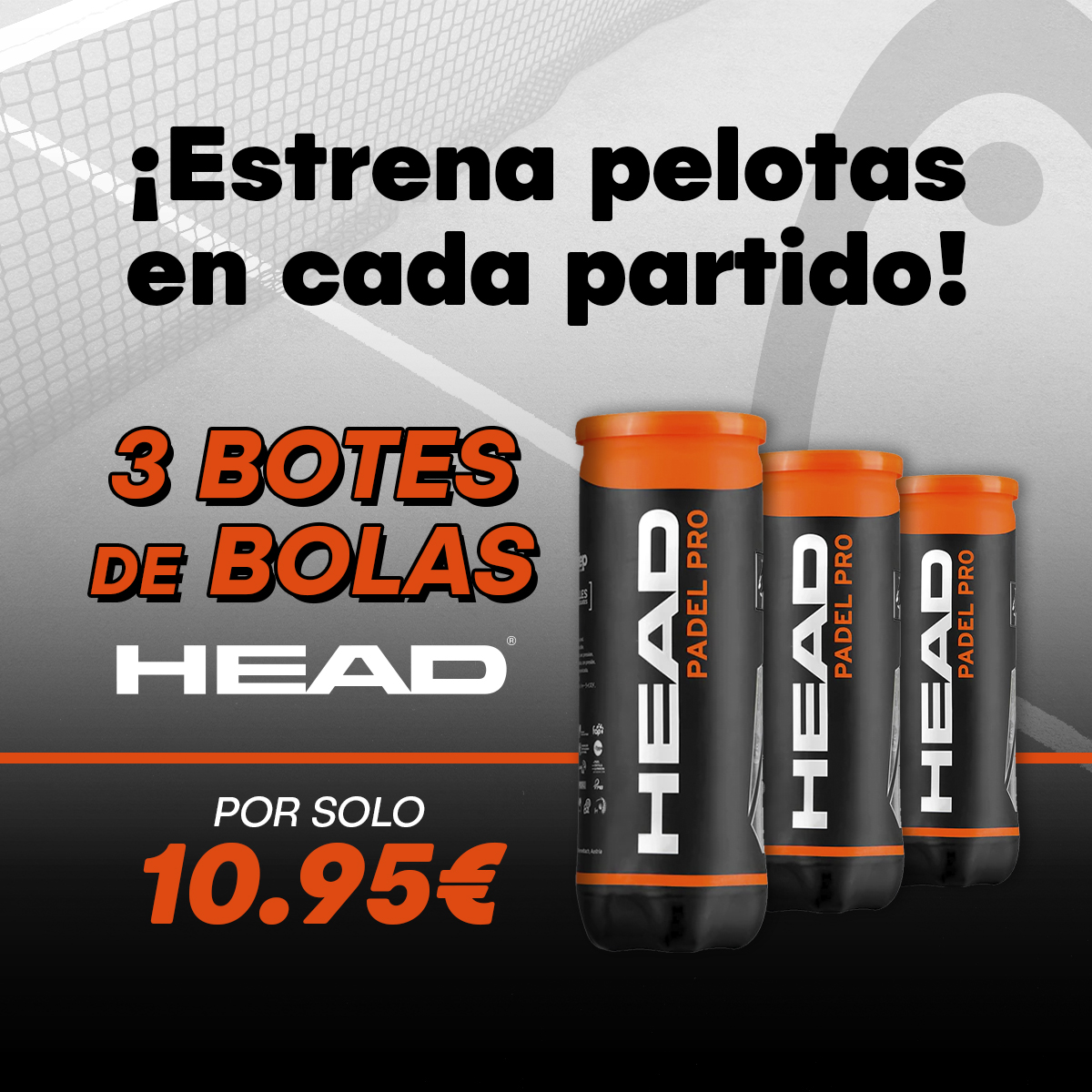 padelnuestro_es's tweet image. ¡PROMOCIÓN ESPECIAL! 🎉 Consigue 3 packs de botes de bolas de la marca Head a un precio inigualable. 🎾⚡️ Eleva tu juego de pádel con la calidad y rendimiento que solo Head puede ofrecerte. 😎🔥

#PadelNuestro #Padel #HeadPadel