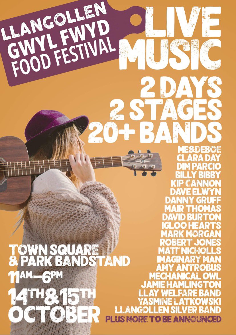 DaveElwyn's tweet photo. Looking forward to playing at this. Come say hello if you’re in the area. #livemusic #Food #festival https://t.co/cFPc7rq64B