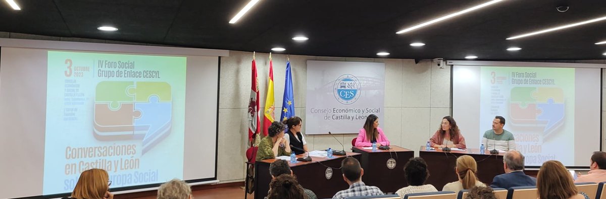 🔴Hoy participamos en el IV Foro Social de @cescyl 

👉 'Conversaciones en Castilla y León sobre la Europa Social'

🗣️ Nuestra compañera Raquel de @cadiocva hablará sobre la mujer en contextos de vulnerabilidad.