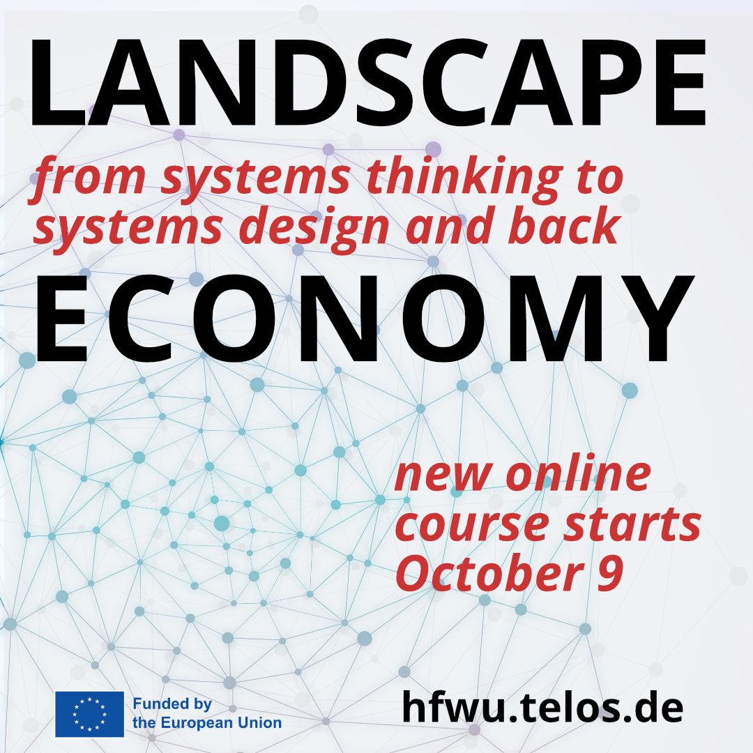 PEYZAJ EKONOMİSİ konulu eğitim
Is economy a design approach? Next Monday, October 9, starts our second pilot online course on landscape economy. Join in, its free. We explore landscape as an economic system and as a business case. More information here: lnkd.in/eV6rJhh2