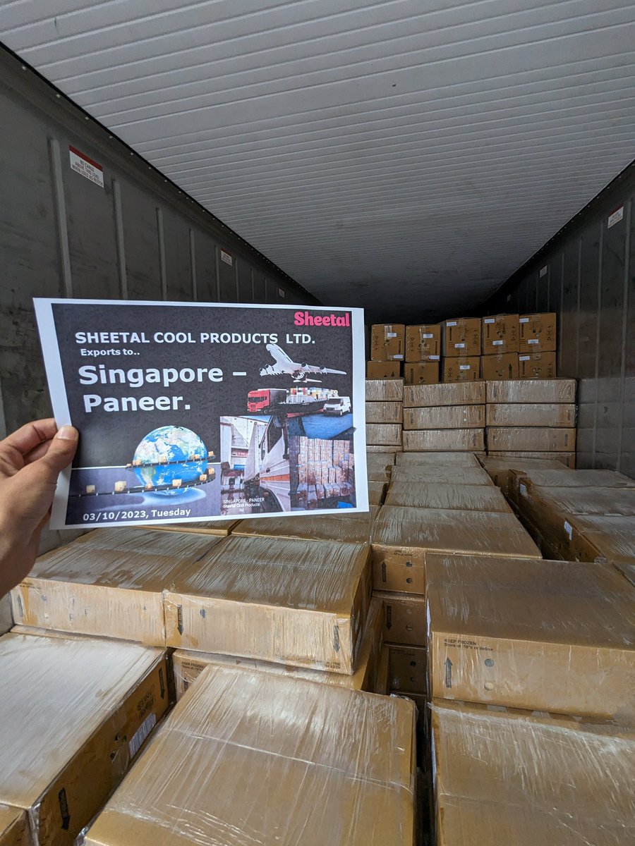 yash_scpl's tweet photo. Announcing a Delightful Voyage to Singapore 🇸🇬

Sheetal Paneer, crafted from the finest milk, is en route to bring joy and flavor to the lives of Singaporeans.

For further information and business inquiries, please reach out to our Export Department at +91 98750 88469. https://t.co/Rfs0AWARKu