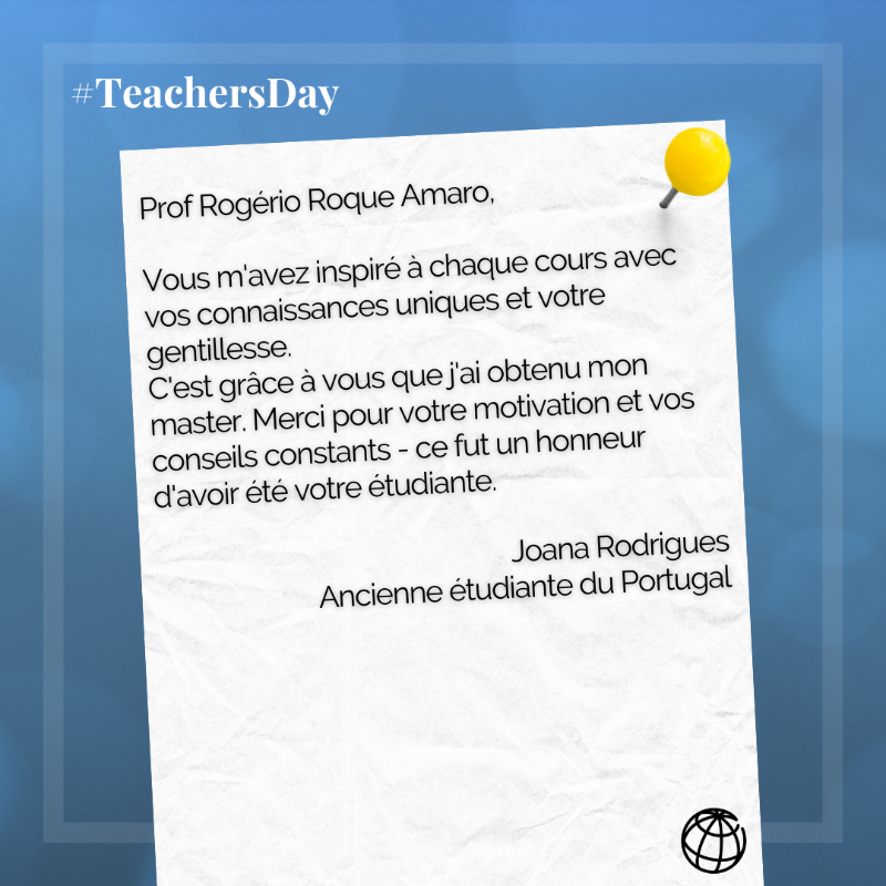 BM_Afrique's tweet photo. #WorldTeachersDay
Prenons ensemble le temps de dire :💫MERCI chers professeurs !💫

Des membres de l'équipe @BM_Afrique ont écrit une lettre à un enseignant qui a marqué leur scolarité.
Et vous ? Quels mots dédieriez-vous à l'enseignant qui a laissé une empreinte dans votre vie ?
