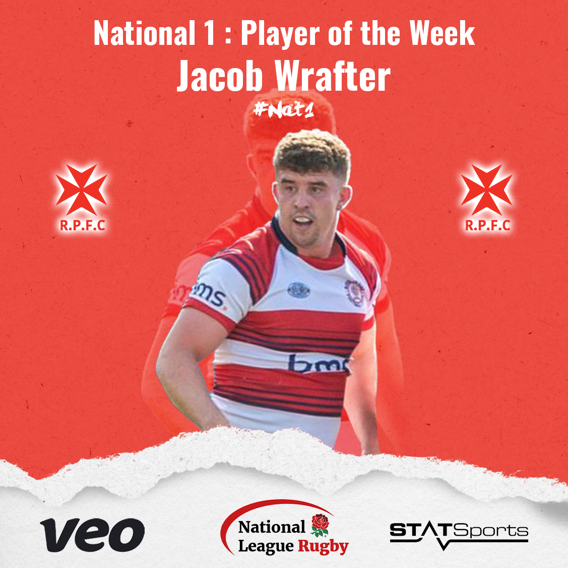 National League Rugby (@natleague_rugby) on Twitter photo 🚨Here is this week's Player of the Week from Round 5 in National 1:
<a href="/rosslynpark/">Rosslyn Park</a>'s Jacob Wrafter #Nat1 🚨Here is this week's Player of the Week from Round 5 in National 1:
<a href="/rosslynpark/">Rosslyn Park</a>'s Jacob Wrafter #Nat1