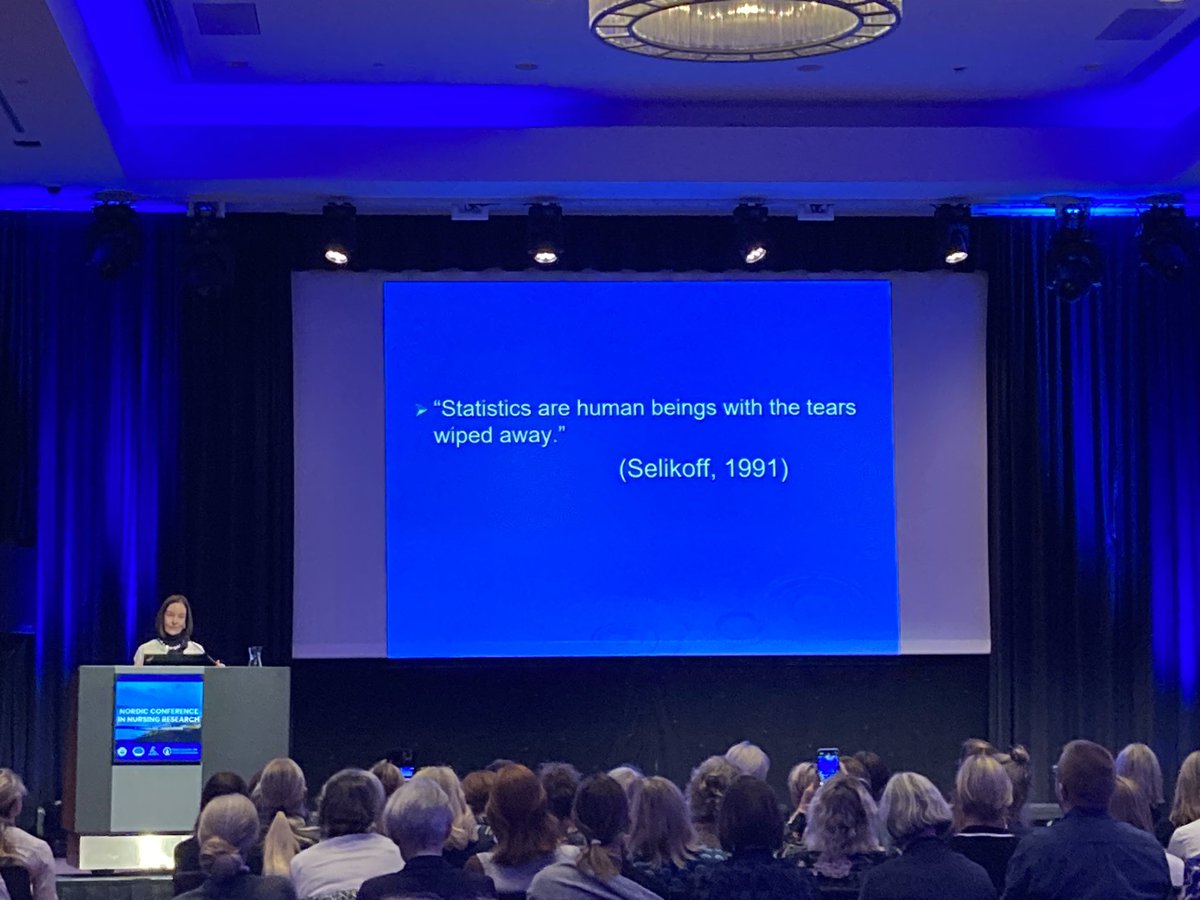 Great quotes in the keynote lecture at the #NCNR2023 conference by prof. Beck

🎙️Patton: qualitative data can put flesh on the bones of quantitative results
🗣️Selikoff: statistics are human beings with the tears wiped away

#nursingresearch #researchmethods
