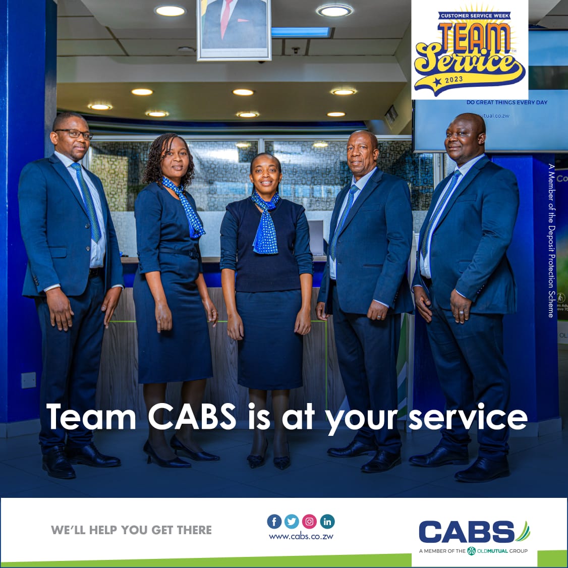 We are devoted to making your banking experience better. Whatever you need, we are at your service. #CABS #CSW23 # TeamService