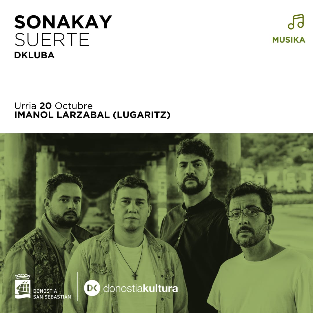 Eta hilabete honetan, kontzertua Donostian‼️

¿Quién se viene el 20 de octubre q Lugaritz Kultur Etxea? 😉🦩🦩

🎟️ SARRERAK - ENTRADAS 🎟️ 👇
tickets.donostiakultura.eus

<a href="/donostiakultura/">Donostia Kultura</a>