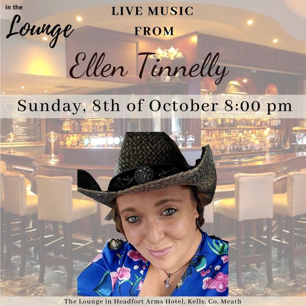 This weekend just got better... with a great live music line-up in the Lounge, including Ray Dolan at 10.30pm on Saturday October 7th and Ellen Tinnelly Music at 8pm on Sunday October 8th. Visit headfortarms.ie