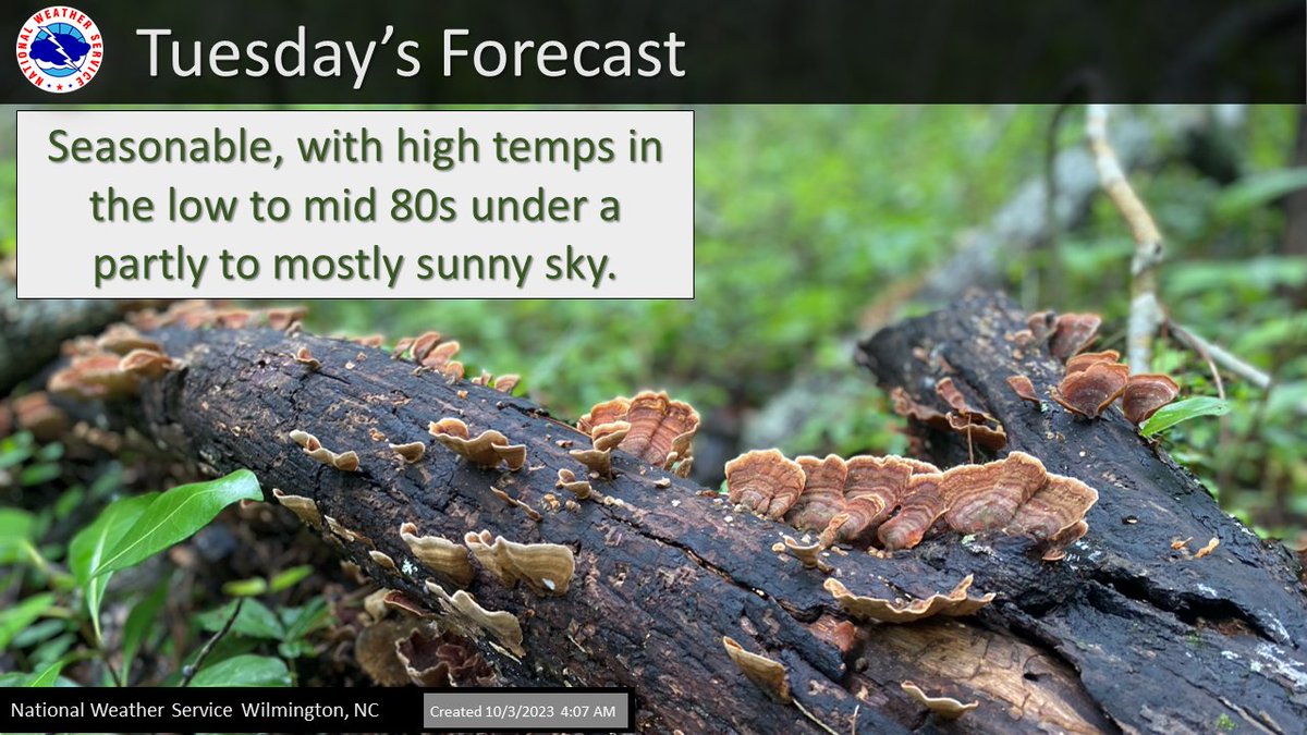 Another quiet weather day today with the area under the influence of high pressure and temperatures again reaching the low to mid 80s.