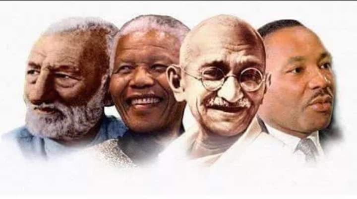 Today is #InternationalDayOfNonViolence. Three iconic figures champion this philosophy: #BachaKhan, Gandhi Jee, and Nelson Mandela. While we deeply respect them all, Bacha Khan's unrivalled dedication to preaching Nonviolence among Pashtuns remains unmatched.