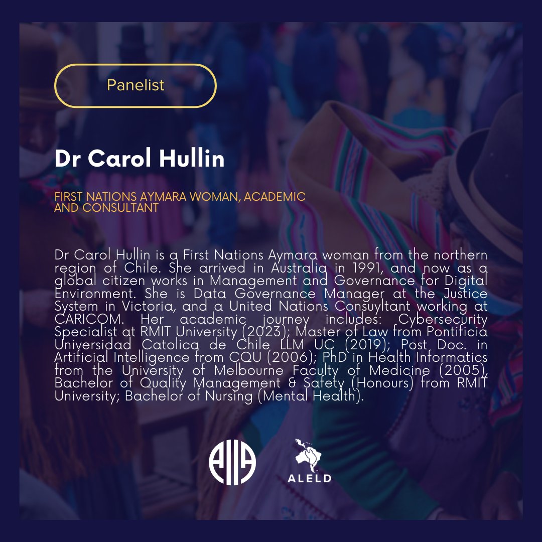 🔹 Dr @erinwatsonlynn
🔹 Dr <a href="/rasurri/">Raul Sanchez Urribarri</a> 
🔹 Dr Mirella Cobeleanschi Gavidia
🔹 Dr Carol Hullin

Tickets are selling fast! Click here to secure your place: bit.ly/Panel_Latam 🔗

#Indigenous #FirstNations #LatinAmerica #InternationalAffairs