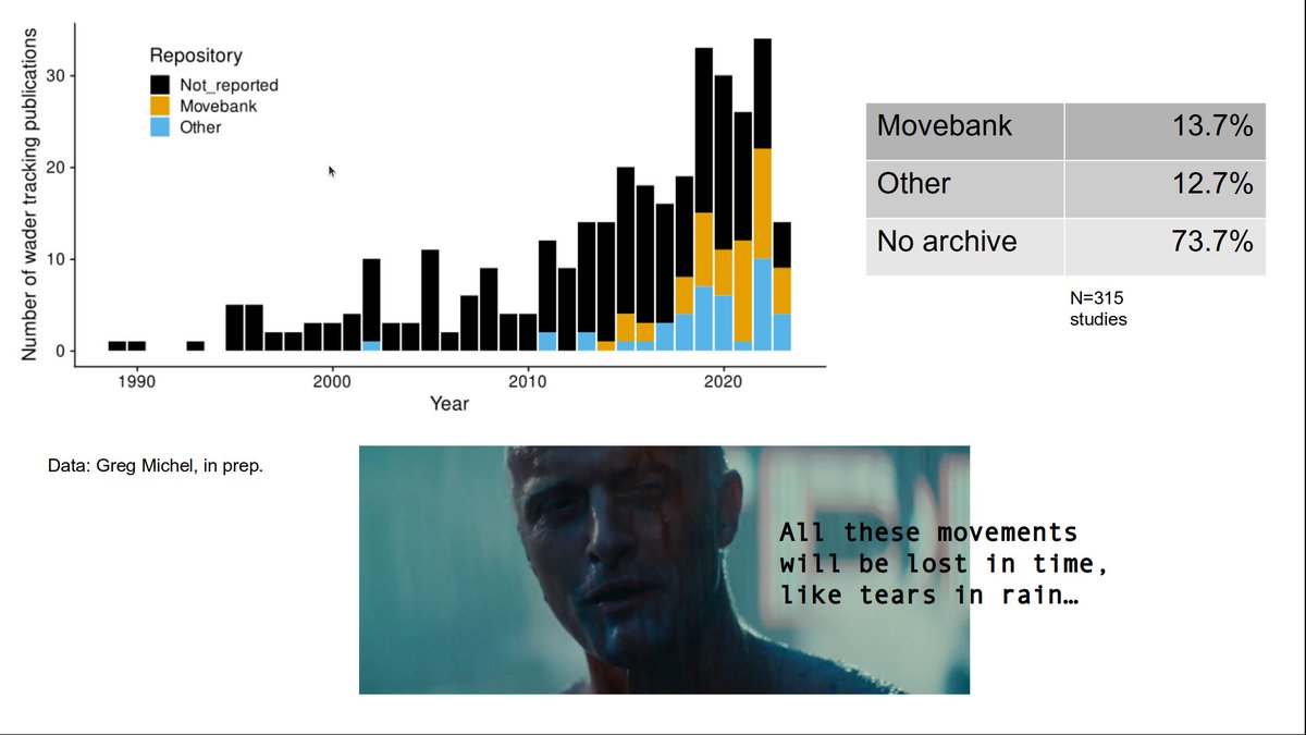 Important work to ensure hard-won wader tracking (meta)data are as findable, accessible and understandable as possible. 👇 Crucial to facilitate collaborative research, secure baseline data for the future, ... Huge amount of unfindable data out there! Don't let the pile grow.