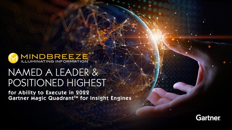 imoyse's tweet photo. Mindbreeze was named a leader and positioned highest in the 2022 Gartner Magic Quadrant for Insight Engines. Check out the full report on their website. https://t.co/fA56ZxiYzj #Data #AI #InsightEngines @Mindbreeze https://t.co/DbLvkDNnRV