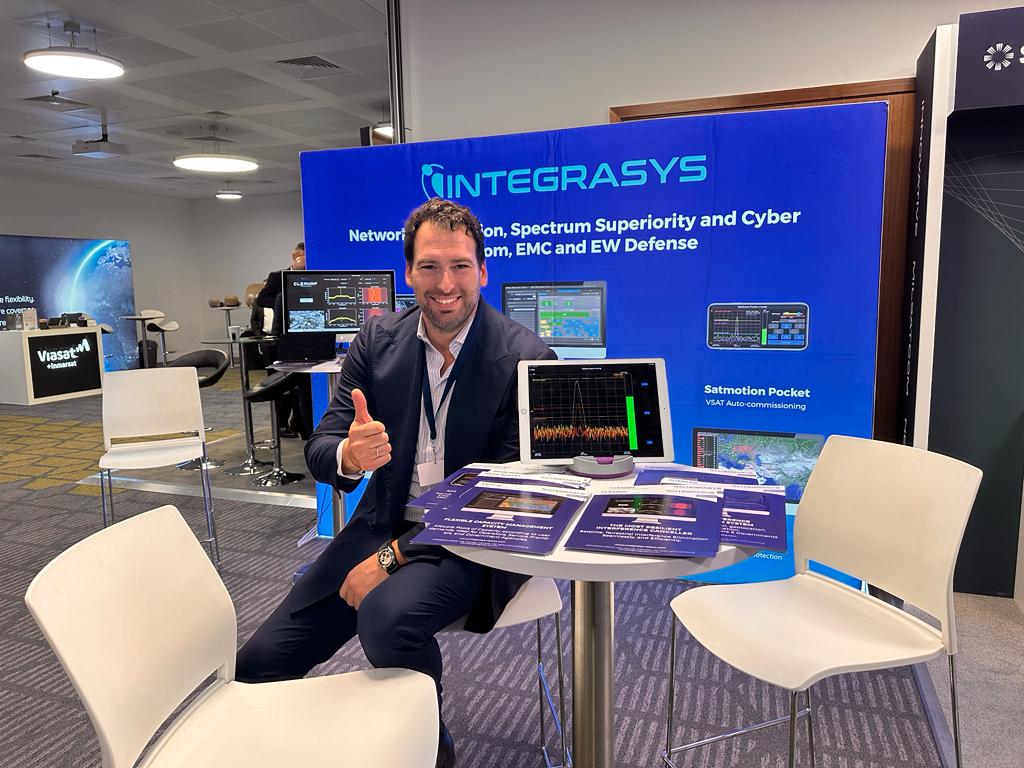 IntegrasysSA's tweet photo. Thrilled to kick off Day 1 at Defence in Space in London! 🚀
Join us at Booth 21 today to meet our CEO, @AlvaroooSanchez and EMEA Sales Director, José Horta. 🤝
▶️Discover how INTEGRASYS is leading satellite tech innovation. Don't miss out! 🛰️
#DefenceInSpace #SatelliteTech https://t.co/Zz25roTkG6