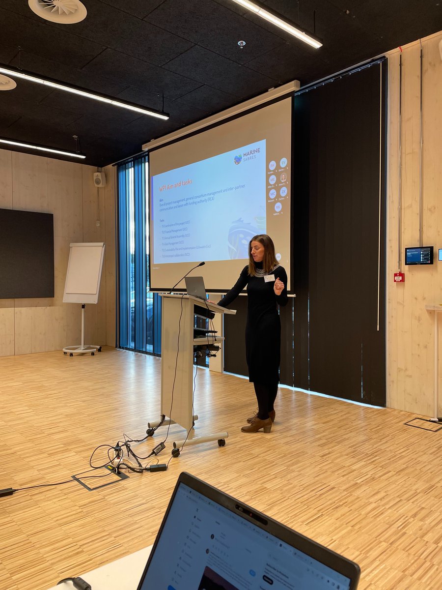 MarineSABRES's tweet photo. We’re delighted to be here in Iceland at @MFRI_Iceland at the Marine SABRES 2nd General Assembly! Our Project Coordinator Emma Verling of @MaREI_Centre kicks off the meeting from this beautiful institute. https://t.co/6MImoVrzLA