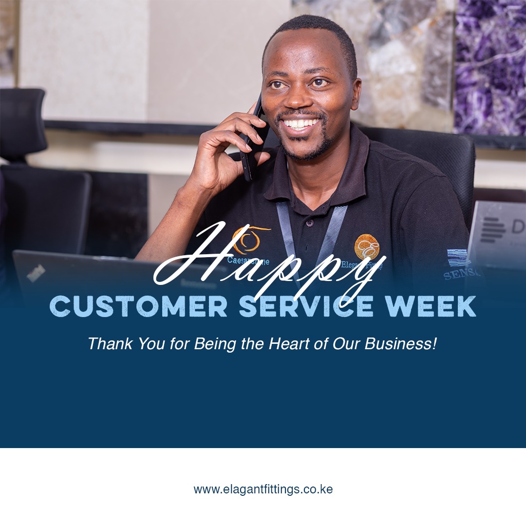 Happy Customer Service Week! We're honored to celebrate this week dedicated to you, our valued customers. Your trust in our craftsmanship means the world to us. Thank you for choosing Elegant Fittings!