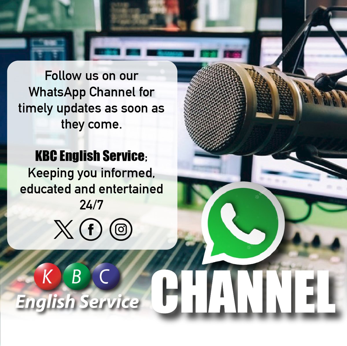 whatsapp.com/channel/0029Va… ☝️ Follow us on our WhatsApp Channel for timely updates as soon as they come. ☝️ KBC English Service; Keeping you educated, informed and entertained 24/7 ^PMN #KBCEnglishService