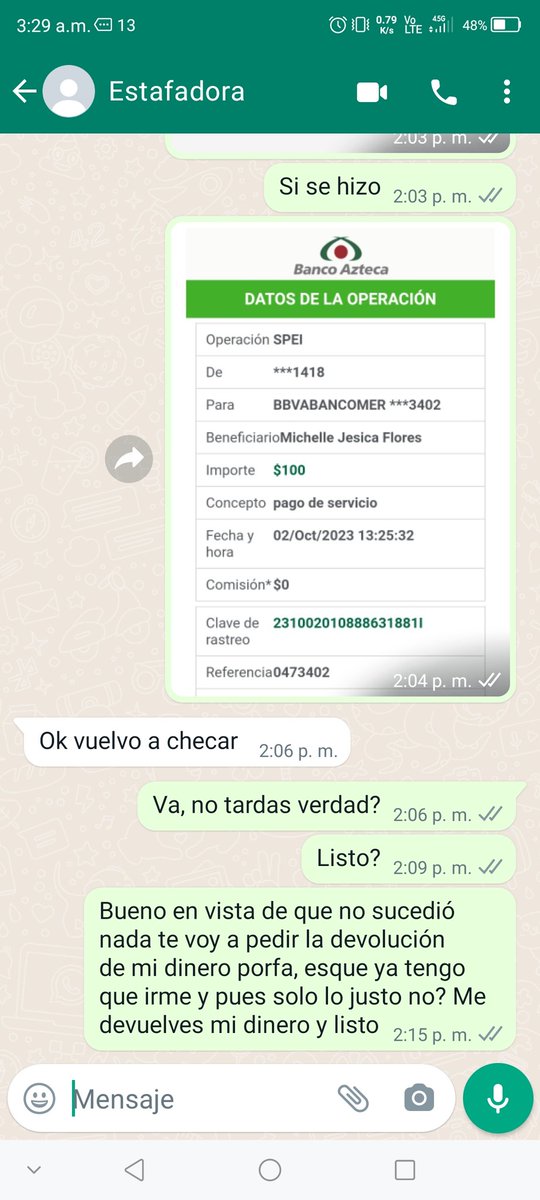 SergioOR12's tweet photo. Hola amigos, solo para notificar que está mujer se dedica a estafar así que no caigan en su trampa, eviten ser estafados y perder su dinero en manos de gente deshonesta, aquí las pruebas de su estafa @Michell45695489 https://t.co/X70DHtZeRi