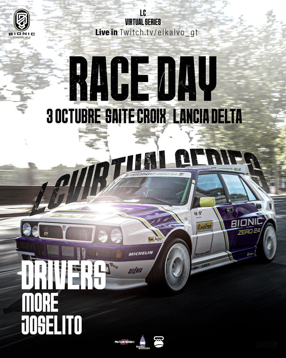 🏁 #RACEDAY

Ronda  de LC Virtual Series | <a href="/community_lc/">LC Community</a>  

📍Saite Croix
🤖 <a href="/BZ24_Joselito75/">Bz24_Joselito75</a> 
🤖 <a href="/BZ24_MoRe_/">_MoReNOoO_</a> 
🚘 Lancia delta integrale 
🎙️ <a href="/elKalvo_F1/">elKalvoGT</a> 

Podéis seguir la carrera en directo AQUÍ⬇️

twitch.tv/elkalvo_gt

#GOBZ24 #GranTurismo7 #GT7