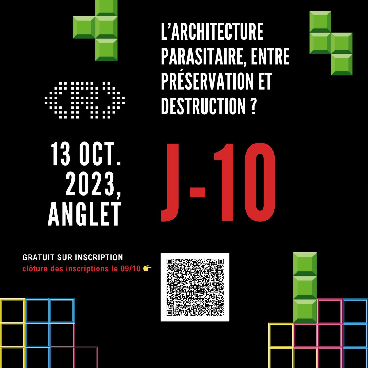 [#RevTechConf J-10]  Dernière semaine pour s'inscrire à &lt;R&gt;EVOLUTION le 13 octobre 🟩  L’architecture parasitaire, entre préservation et destruction ?

🚨 Clôture des inscriptions lundi 09/10 🚨
shorturl.at/gyHSV

#patrimoine #ArchitectureDurable #rénovation
