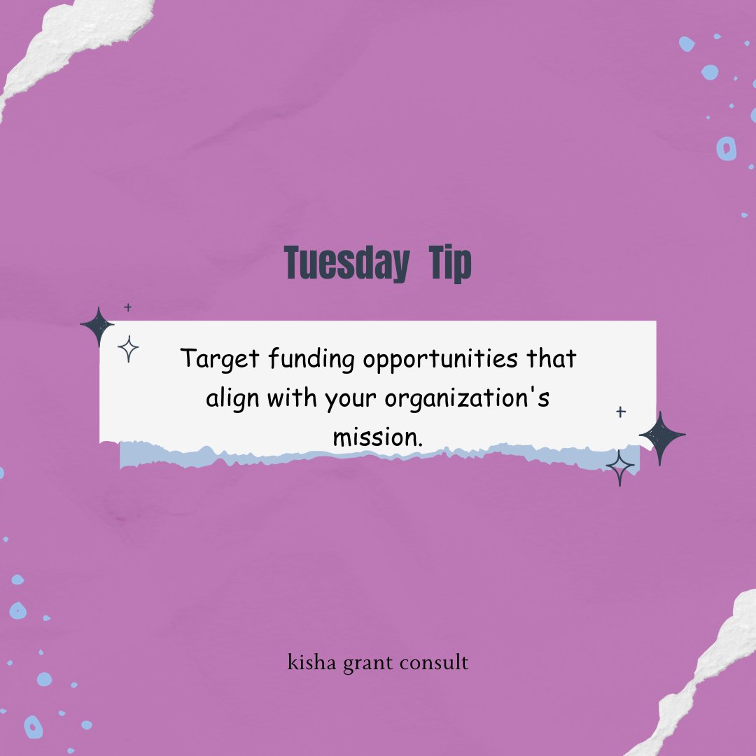 Kgrantconsult21's tweet image. Happy Tuesday

#grantwritingtips #grantwritingandfundraising #grantwriter