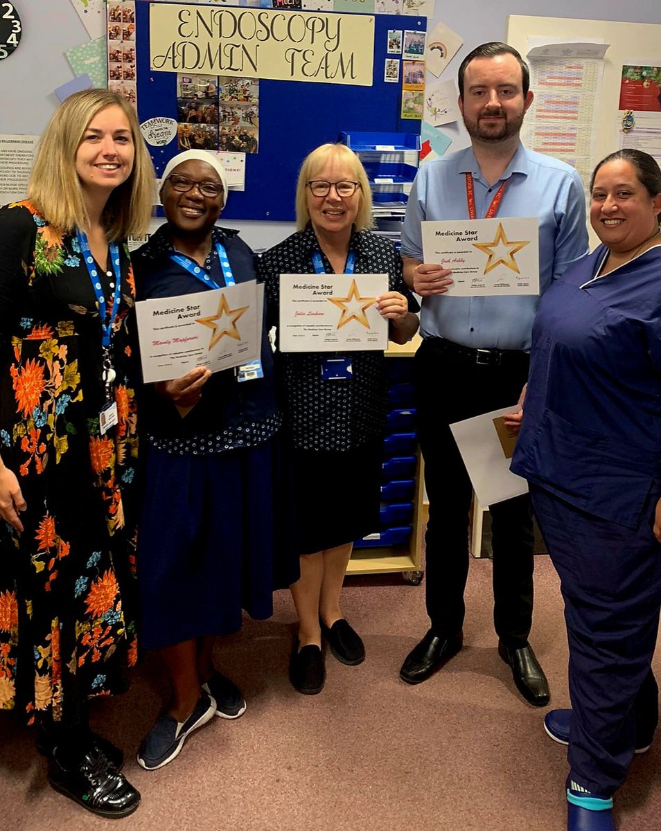 NatEndoport's tweet photo. Congratulations to Julia, Mandy and Josh on their Medicine Care Group award for 'Star of the month'. Nominated by our patients and their colleagues for their kindness and compassion shown. Well done all we are incredibly proud. @beshley88 @TheRealFergusTP @PHU_NHS https://t.co/xJDZZMGxEy