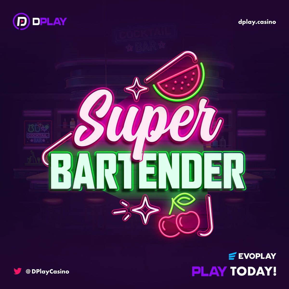 🍹🎉 Serve up some fun with "Super Bartender" by <a href="/EvoplayGames/">Evoplay</a>. Shake, stir, and win! #SuperBartender #Evoplay #DPLAYCasino
dplay.casino