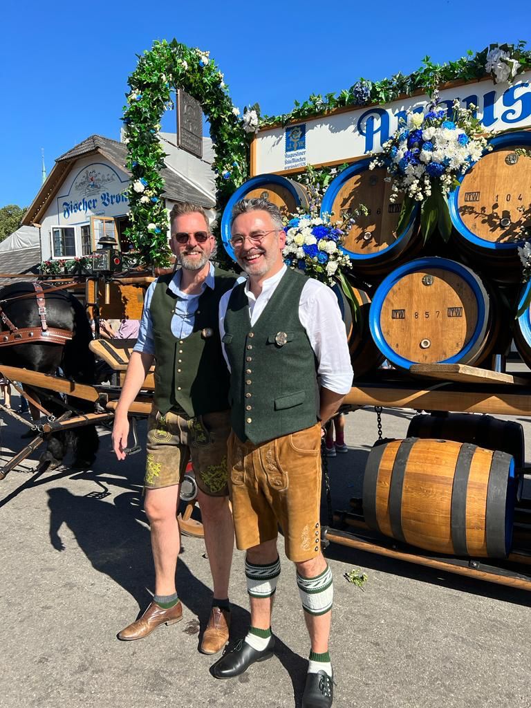 Say hi to Jochen &amp; Allen from Milk Agencies, our #wholesale agents in #Germany! Here they are enjoying Oktoberfest!
If you're interesting in getting some bright and bold Doris &amp; Dude #bamboosocks for your shop in Germany, drop them a line at agentur@milk-agencies.de
#salesagency