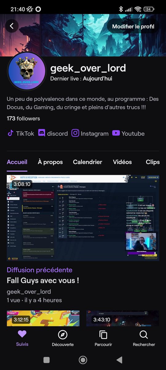 letsgosteven's tweet photo. Salut à tous,
N'hésitez pas à me rejoindre sur #twitch , super ambiance, communauté sympathique
#FallGuys #Pokemon #stream #twitchstreamer https://t.co/KXwELjIe5g