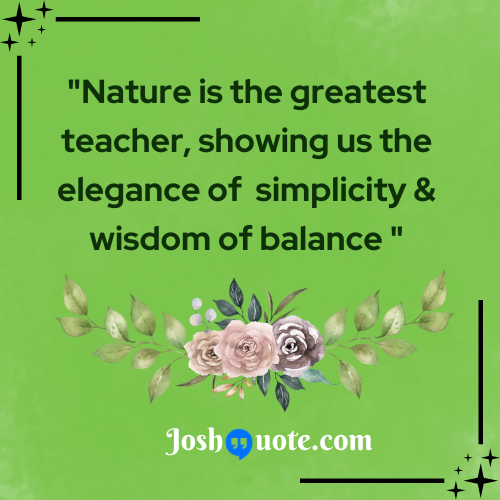 JoshQuoteIndia's tweet photo. "Nature is the greatest teacher, showing us the elegance of  simplicity &amp; wisdom of balance"
for more quotes and messages please visit https://t.co/X4TzIDkJoR
#NatureQuotes
#NatureInspiration
#NatureBeauty
#EnvironmentalWisdom
#NaturalWorld https://t.co/jJdC9TkGLb