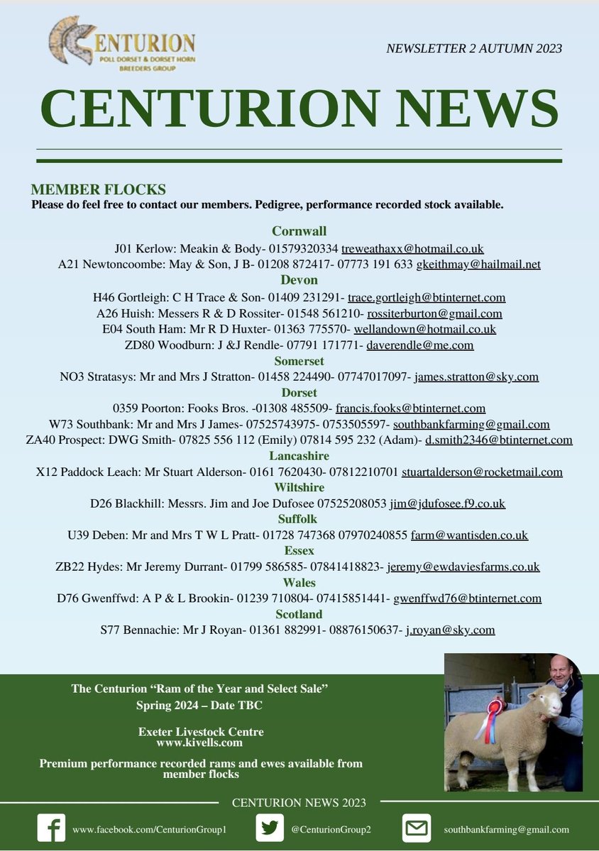 Autumn Newsletter Part 2. 
.
.
.
#DorsetSheep #PollDorset #DorsetHorn #Dorset #SheepFarm #Sheep #BreedforCH4nge #SheepFarm #Farming #Livestock