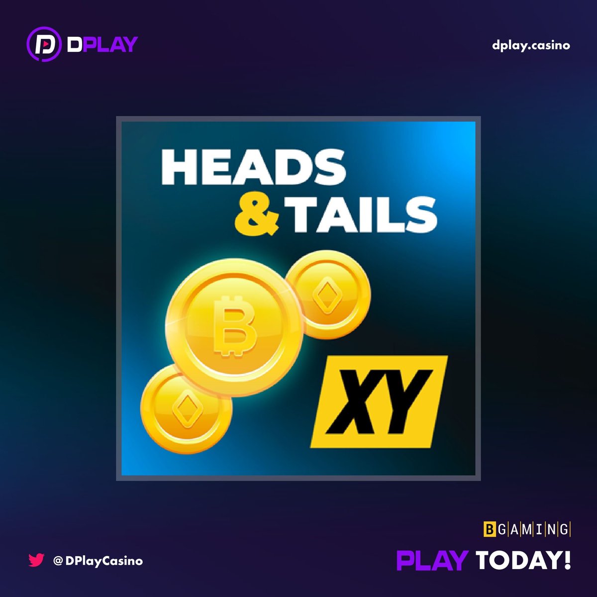 💰🪙 Flip your way to victory with "Heads And Tails" by <a href="/BGamingO/">BGaming Official</a>. A classic game with a modern twist! #HeadsAndTails #BGaming #DPLAYCasino dplay.casino