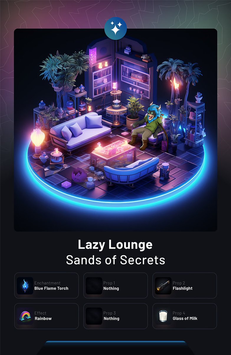 D_Wots's tweet photo. Love this #LazyScenes
My lion is already chillin' in here.
Time to customize that Lazy Scene with your favourite NFTs in it 🫡🔥 Let's go!!
#WCS #LazyLions #ROAR #nftart #NFT @LazyLionsNFT https://t.co/T9xagCzMKT