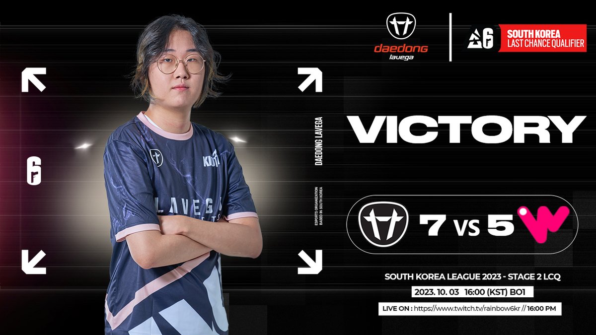 [South Korea League 2023 - Stage 2 LCQ]

🔴MATCH DAY

🆚@WEBL_R6 5:7 WIN

#DLWIN