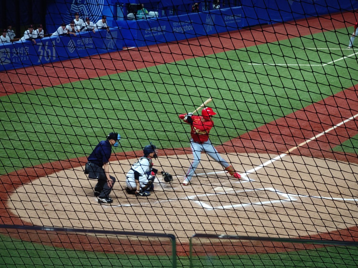 bigbig_wolf's tweet photo. Baseball, China vs. Japan
#2022杭州亚运会 #The19thAsianGames #hangzhou #Baseball https://t.co/gStF47n3Aj