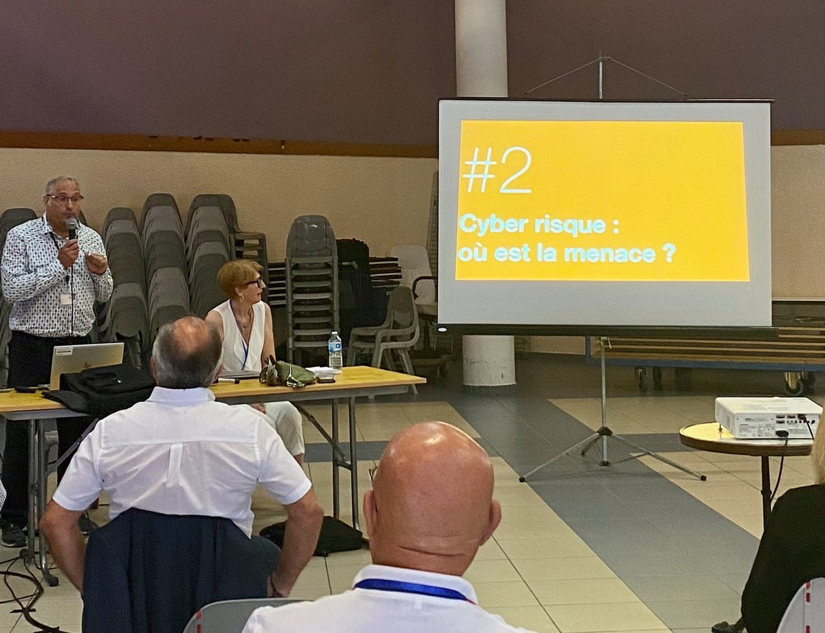 Marc Tanguy (@tanguymarc_or) on Twitter photo Lancement de lâatelier: lutter contre la cybercriminalitĂ© Ă @cabestany #AM66 animĂ© par notre expert orange @StĂ©phanDerrieu en compagnie <a href="/AndreaNatali__/">Andrea Natali</a> #orangepro
#sensibilisation #cybersécurité
<a href="/Mairie2000/">Mairie 2000</a> <a href="/OrangeOccitanie/">Orange Occitanie</a> Lancement de lâatelier: lutter contre la cybercriminalitĂ© Ă @cabestany #AM66 animĂ© par notre expert orange @StĂ©phanDerrieu en compagnie <a href="/AndreaNatali__/">Andrea Natali</a> #orangepro
#sensibilisation #cybersécurité
<a href="/Mairie2000/">Mairie 2000</a> <a href="/OrangeOccitanie/">Orange Occitanie</a>