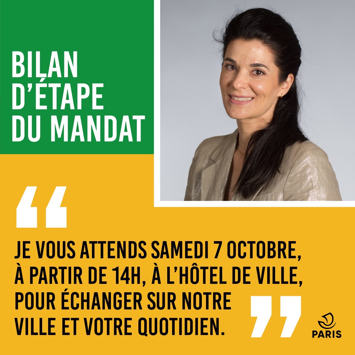 📅 Ce samedi, je vs donne rdv avec mes collègues adjoints & @Anne_Hidalgo à l'Hôtel de Ville de Paris: venez ns rencontrer, échanger & découvrir les grds projets et transformations de @Paris que ns portons pr améliorer votre vie quotidienne 😊+ d’infos👉 paris.fr/evenements/bil…