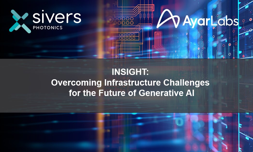 Read our joint Insight piece with partner Ayar Labs 'Overcoming Infrastructure Challenges for the Future of Generative AI'. Learn how together we are enabling a future path for generative AI. ow.ly/r0bU50PSjWG #opticalinterconnects #laserarrays #generativeAI