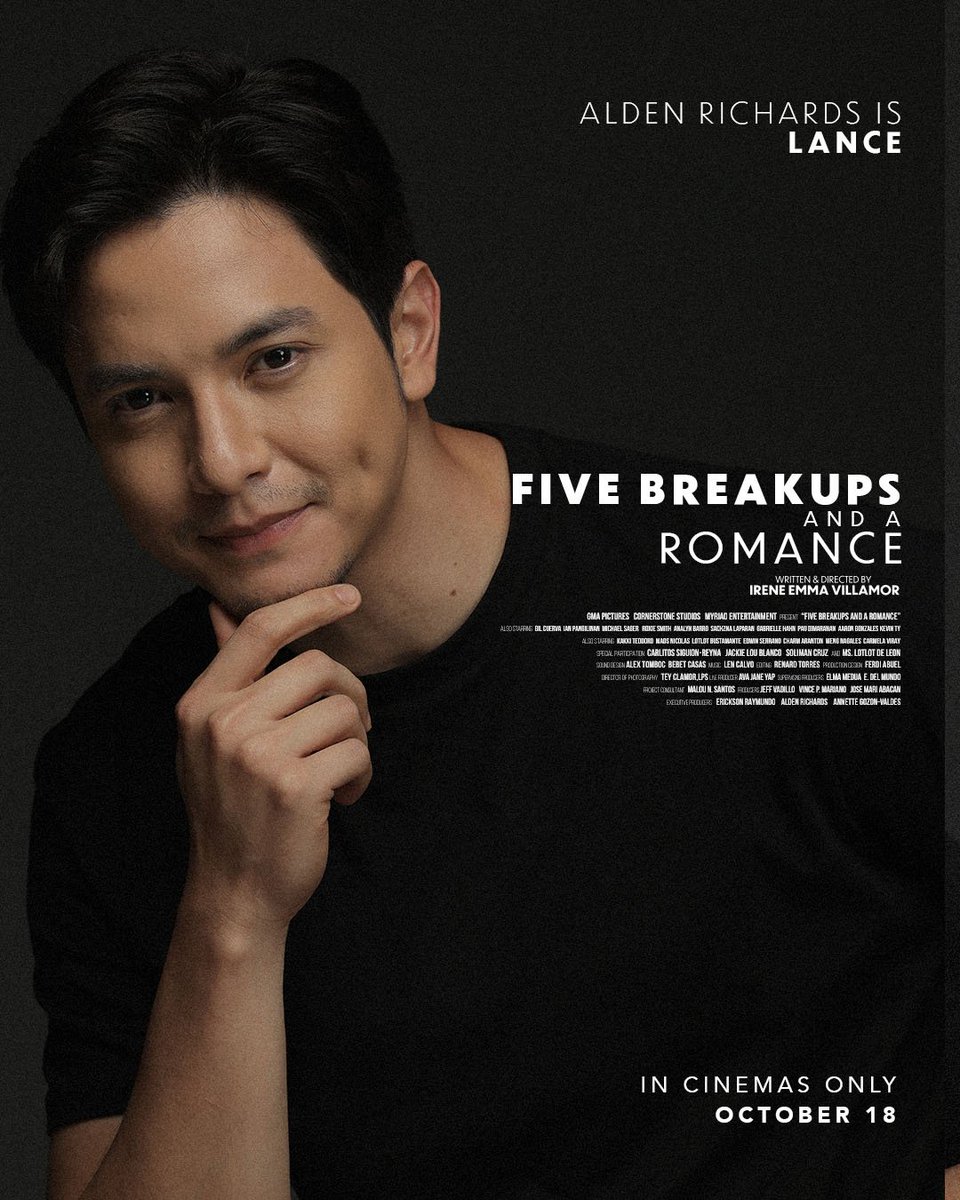 CSstudiosph's tweet photo. A whirlwind romance. How long will you keep on trying?
Five Breakups and a Romance in cinemas nationwide October 18.
#FiveBreakupsAndARomance
#AldenRichards #5BAARTrio https://t.co/VZ6mR8BX2c