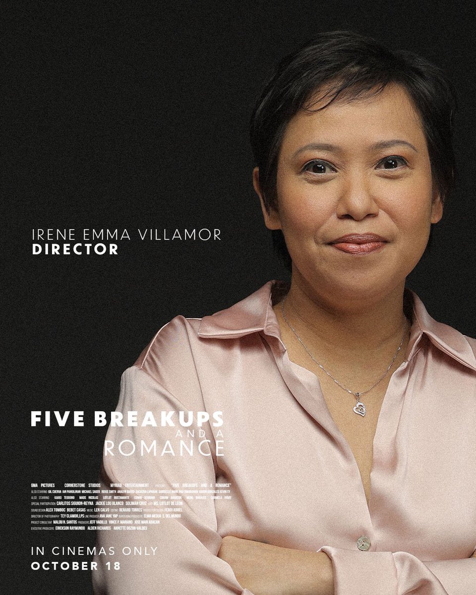 CSstudiosph's tweet photo. A whirlwind romance. How long will you keep on trying?
Five Breakups and a Romance in cinemas nationwide October 18.
#FiveBreakupsAndARomance
#IreneVillamor #5BAARTrio https://t.co/600DWY1NIR
